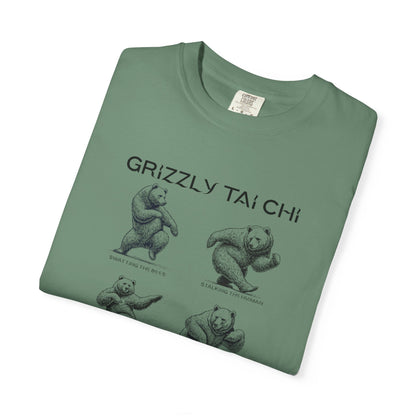 Grizzly Tai Chi Bear T-Shirt — "Nature's Masters" Graphic Tee