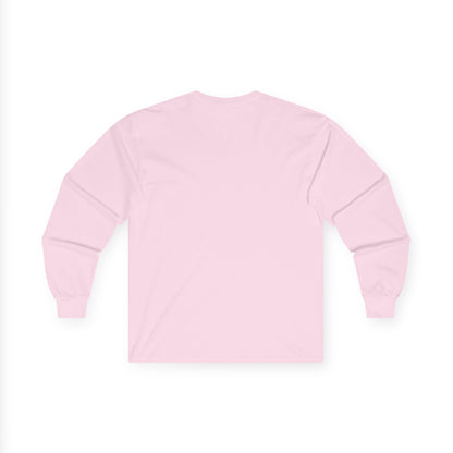 Christmas Puppy Long Sleeve Tee — "Merry Christmas" Dog in Santa Hat