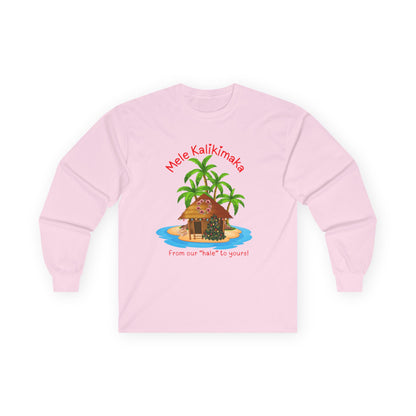 Mele Kalikimaka Tropical Holiday Long Sleeve Tee