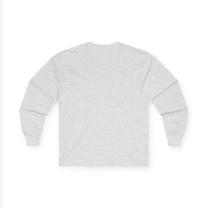 Christmas Puppy Long Sleeve Tee — "Merry Christmas" Dog in Santa Hat