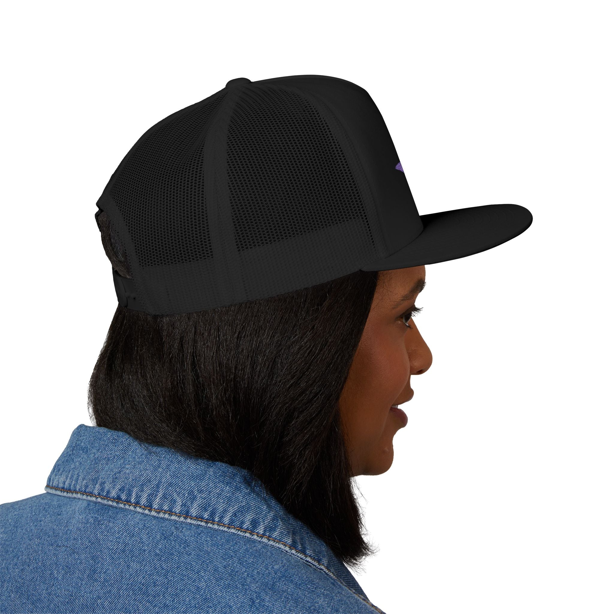 Check 28 Hat - 5 Panel Trucker Cap (Embroidery)