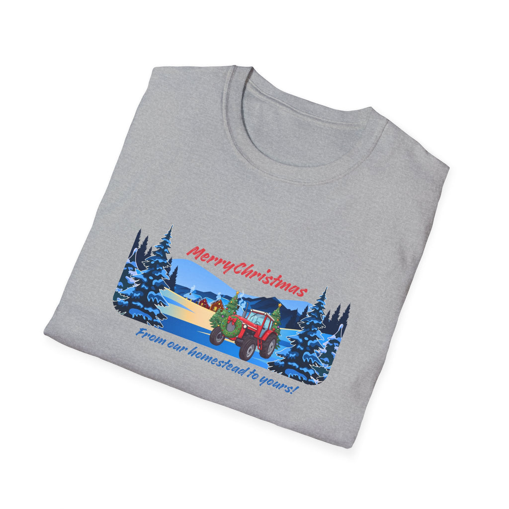 Christmas Camper T-Shirt - "Merry Christmas From Our Houseboat To Yours" Holiday Tee