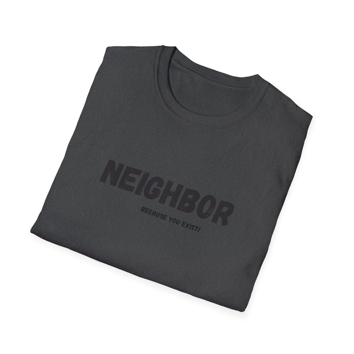 Neighbor Graphic T-Shirt — "Neighbor" Green Vintage Text Tee