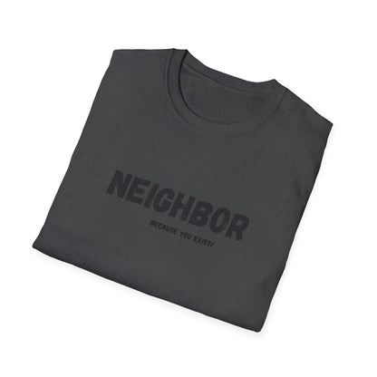 Neighbor Graphic T-Shirt — "Neighbor" Green Vintage Text Tee