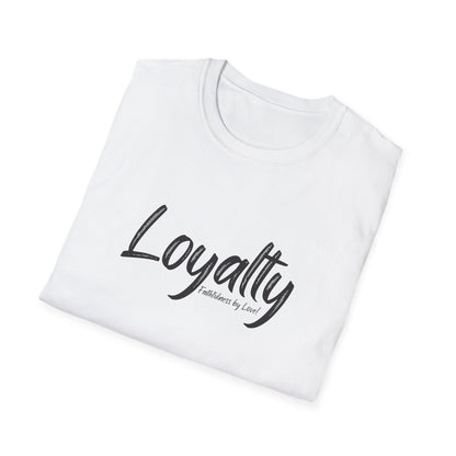 Loyalty Script T-Shirt — Casual Minimalist Graphic Tee