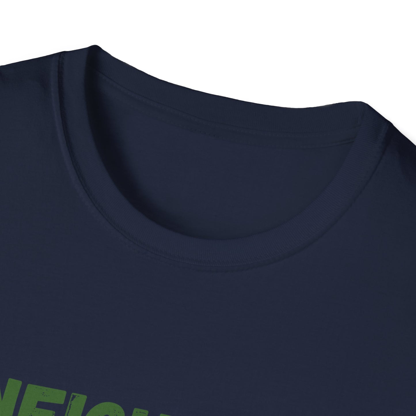 Neighbor Graphic T-Shirt — "Neighbor" Green Vintage Text Tee