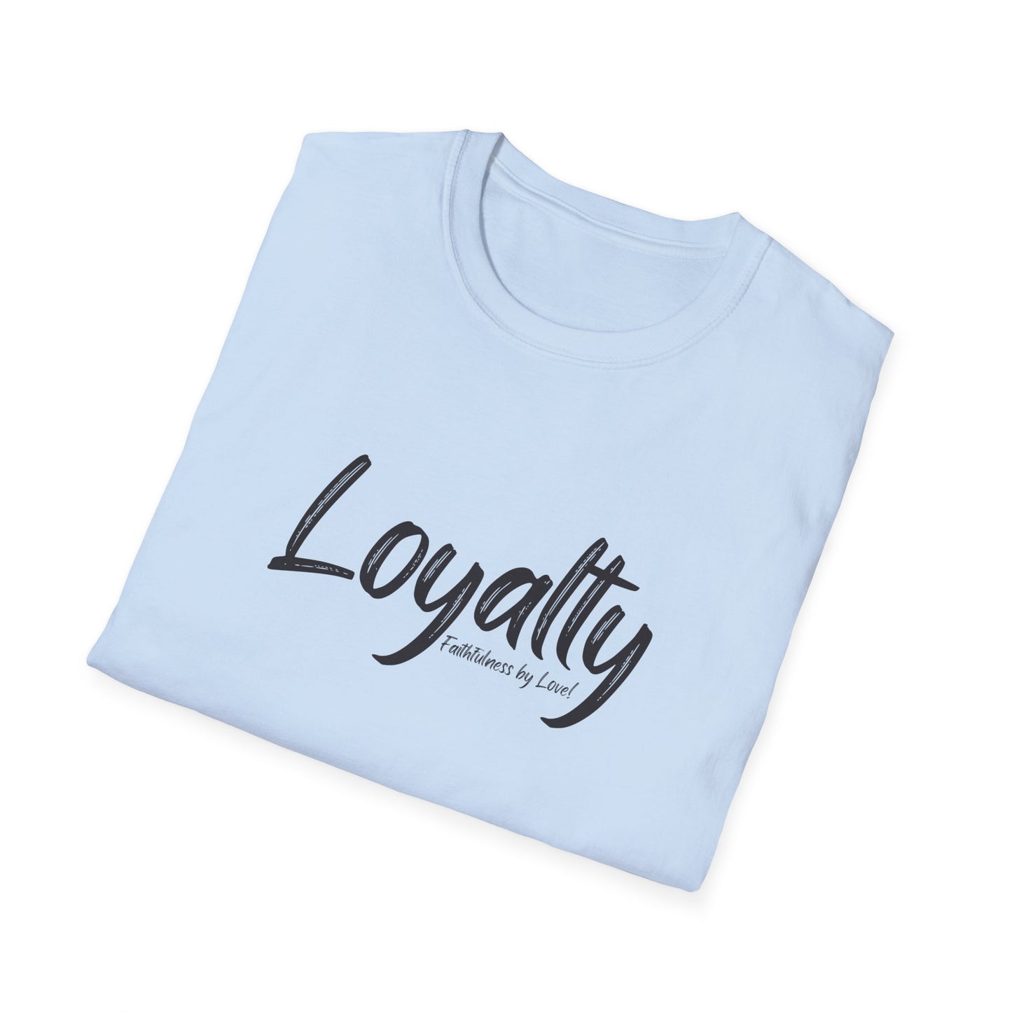 Loyalty Script T-Shirt — Casual Minimalist Graphic Tee