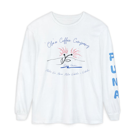 ‘Ola’a Long Sleeve Puna - Unisex Garment-dyed Long Sleeve T-Shirt