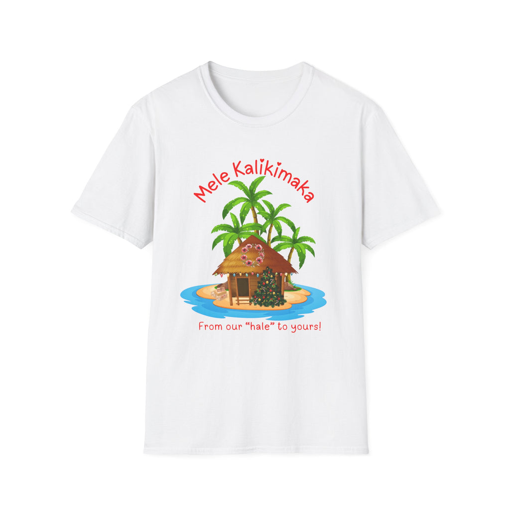 Mele Kalikimaka Island Christmas T-Shirt — Tropical Holiday Cabin Tee