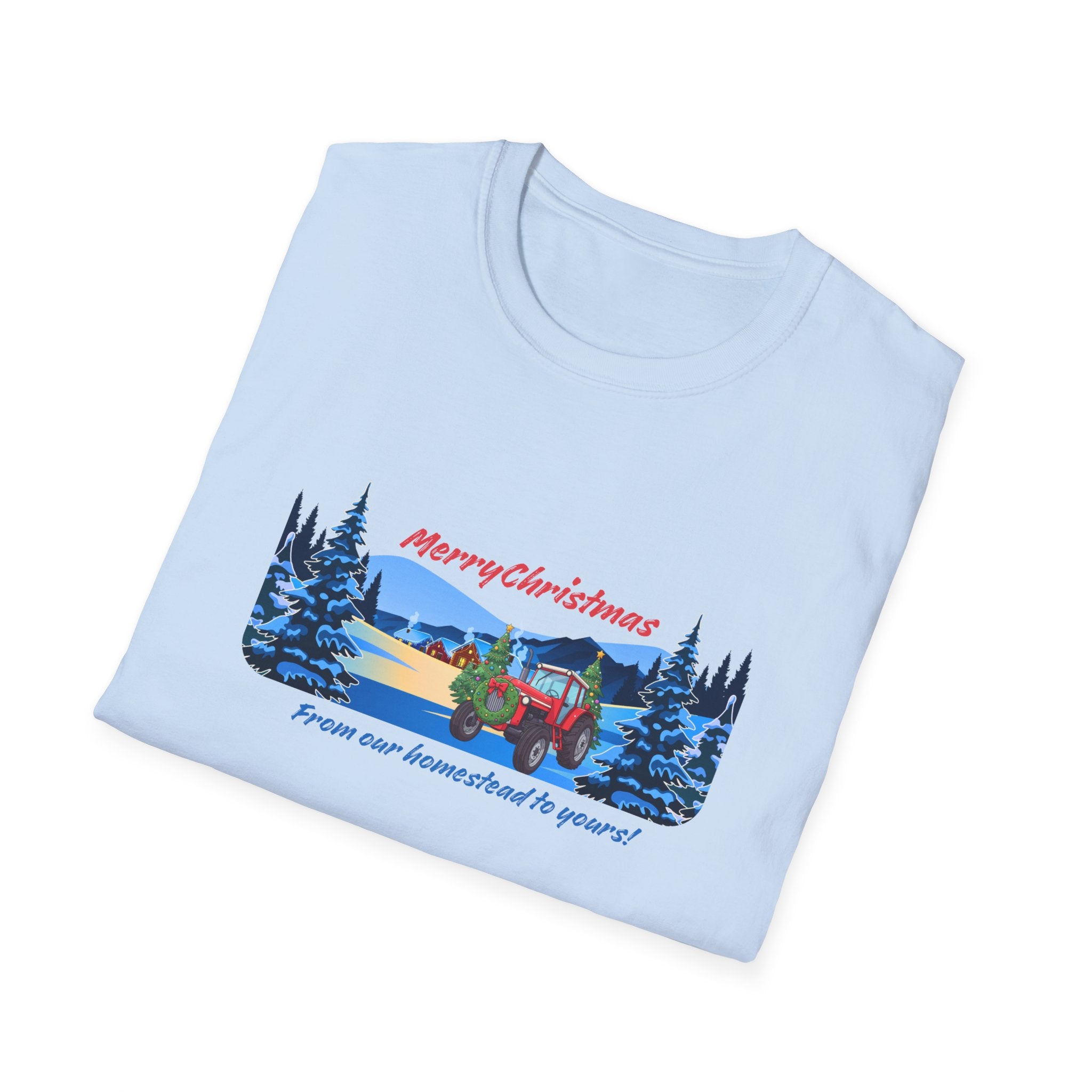 Christmas Camper T-Shirt - "Merry Christmas From Our Houseboat To Yours" Holiday Tee