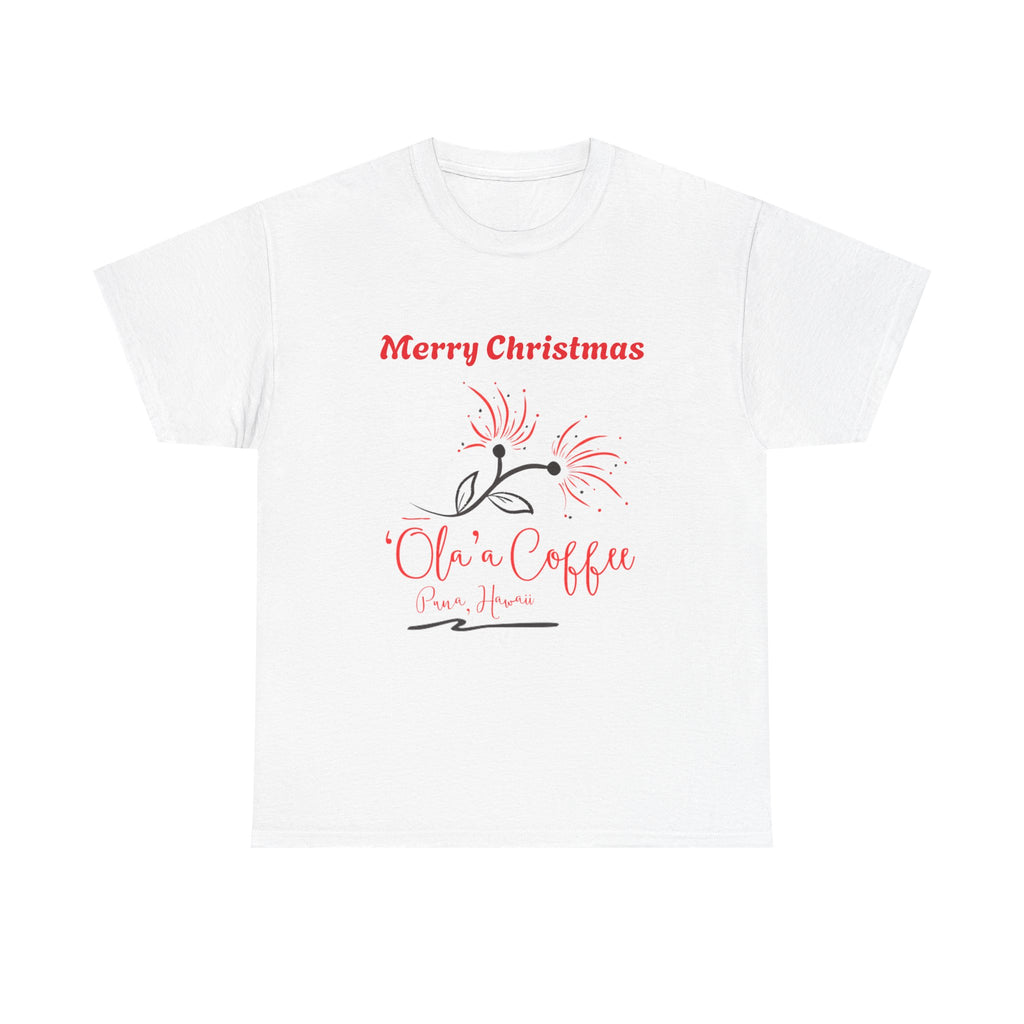 Christmas Coffee Tee - "Ola n' Coffee" Merry Christmas Holiday T-Shirt