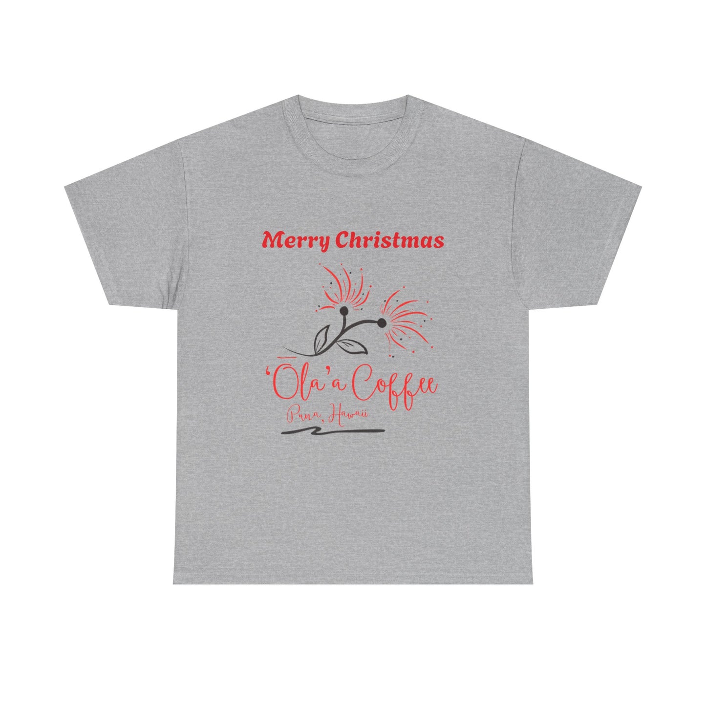 Christmas Coffee Tee - "Ola n' Coffee" Merry Christmas Holiday T-Shirt
