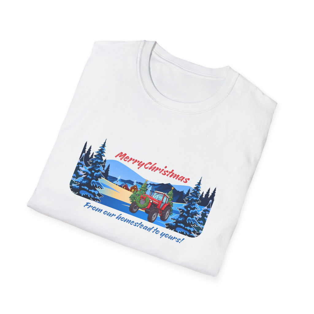 Christmas Camper T-Shirt - "Merry Christmas From Our Houseboat To Yours" Holiday Tee
