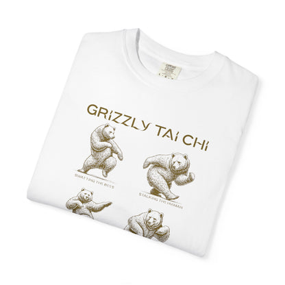 Grizzly Tai Chi Bear T-Shirt — "Nature's Masters" Graphic Tee