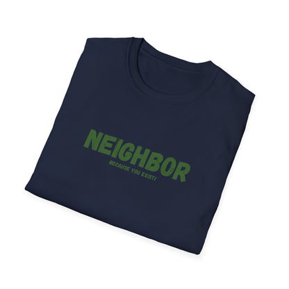 Neighbor Graphic T-Shirt — "Neighbor" Green Vintage Text Tee