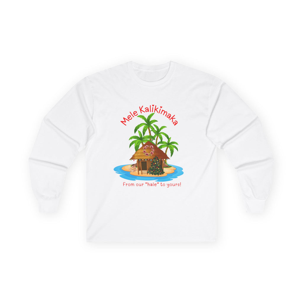 Mele Kalikimaka Tropical Holiday Long Sleeve Tee
