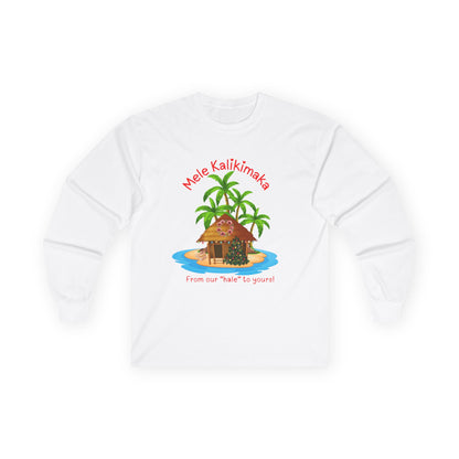 Mele Kalikimaka Tropical Holiday Long Sleeve Tee