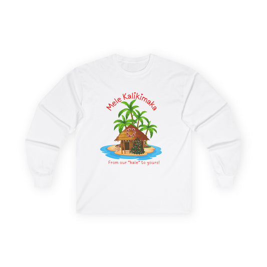 Mele Kalikimaka Tropical Holiday Long Sleeve Tee