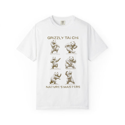 Grizzly Tai Chi Bear T-Shirt — "Nature's Masters" Graphic Tee