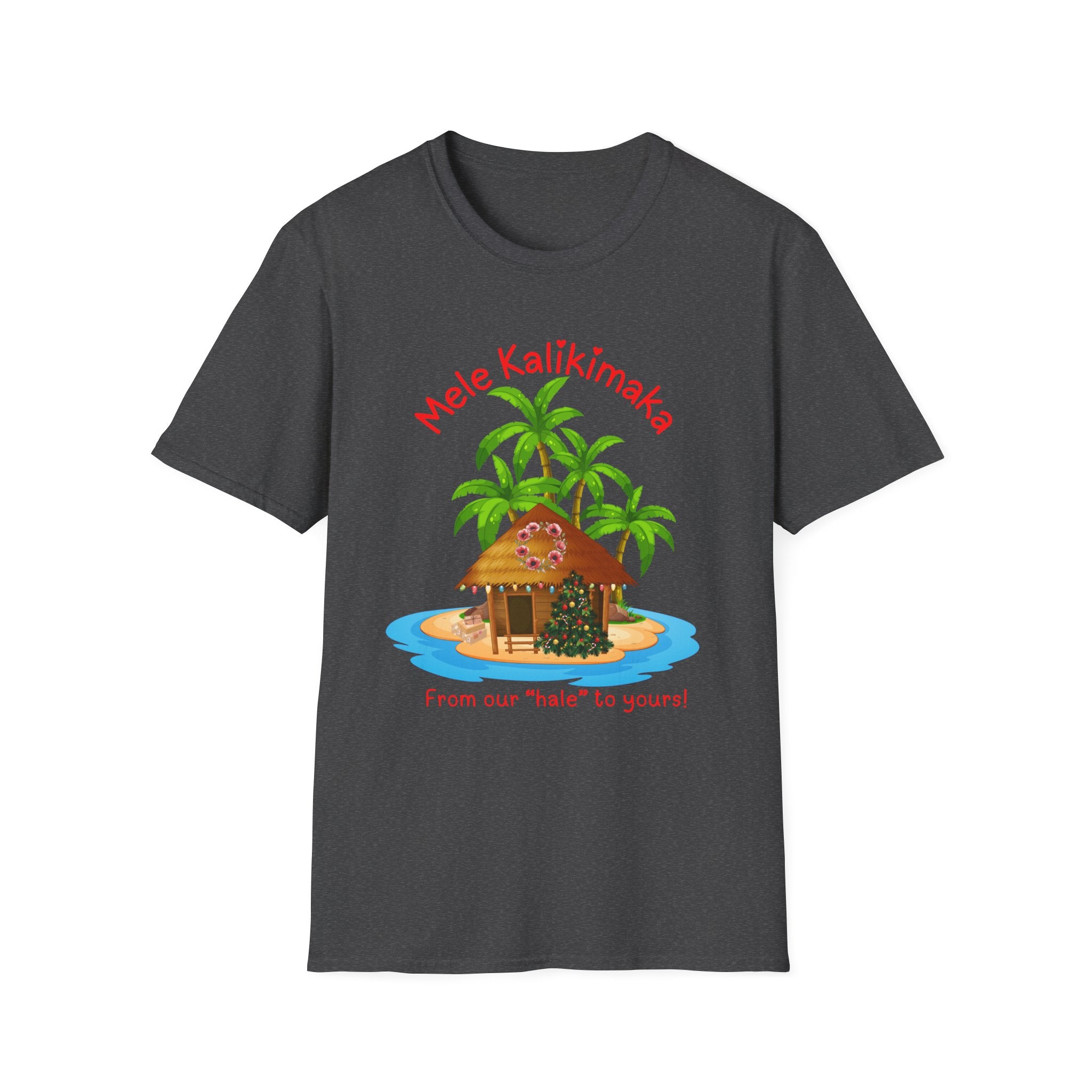 Mele Kalikimaka Island Christmas T-Shirt — Tropical Holiday Cabin Tee