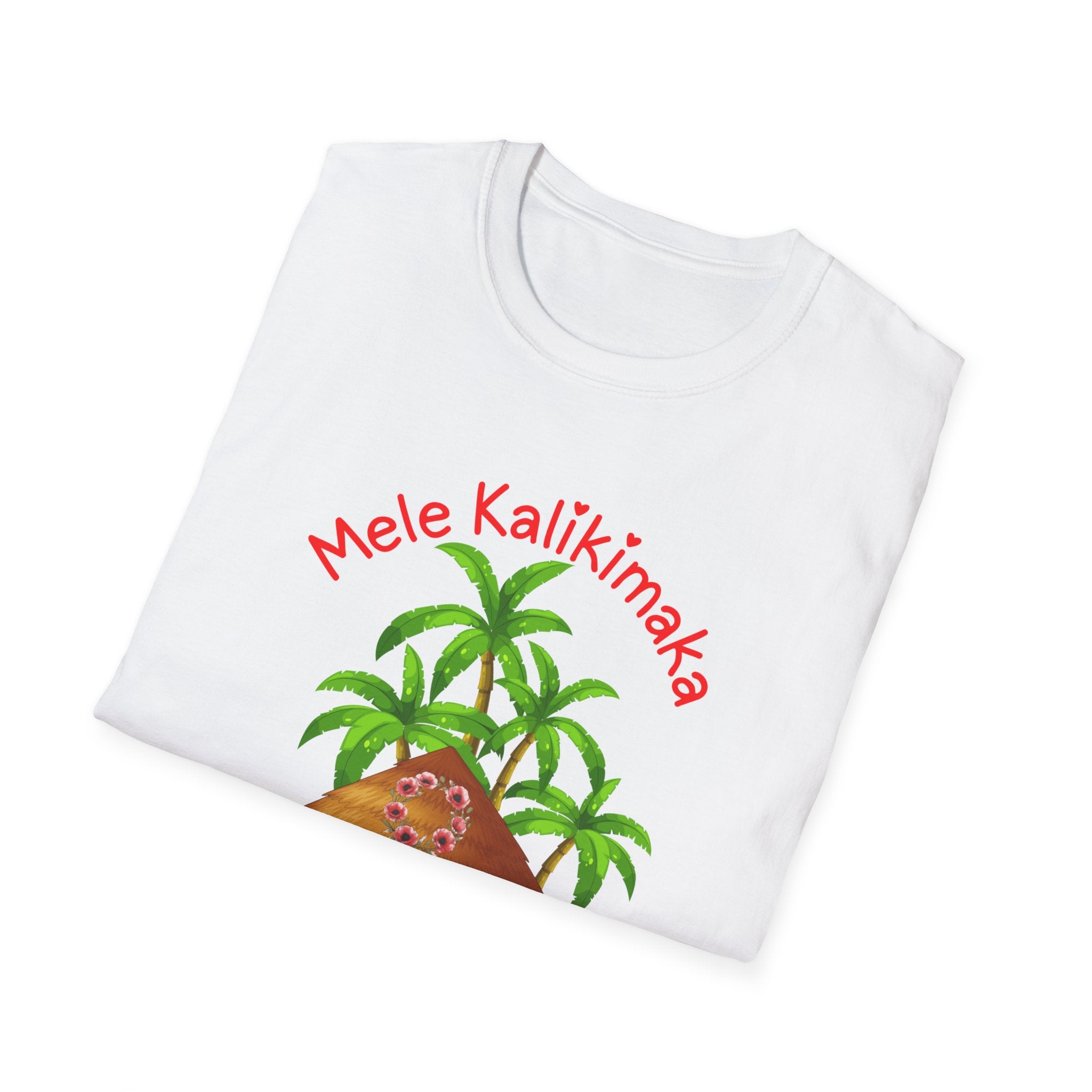 Mele Kalikimaka Island Christmas T-Shirt — Tropical Holiday Cabin Tee