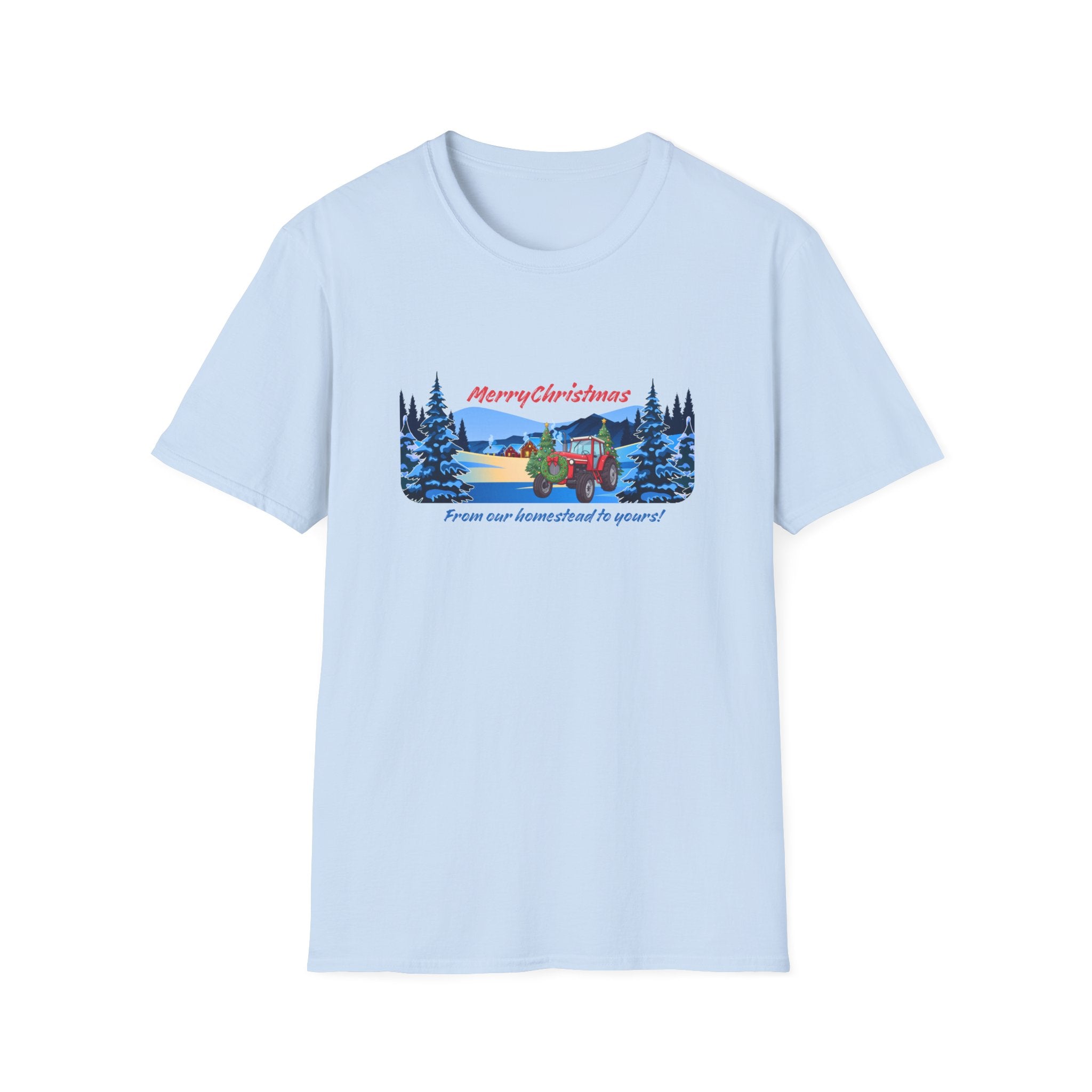 Christmas Camper T-Shirt - "Merry Christmas From Our Houseboat To Yours" Holiday Tee