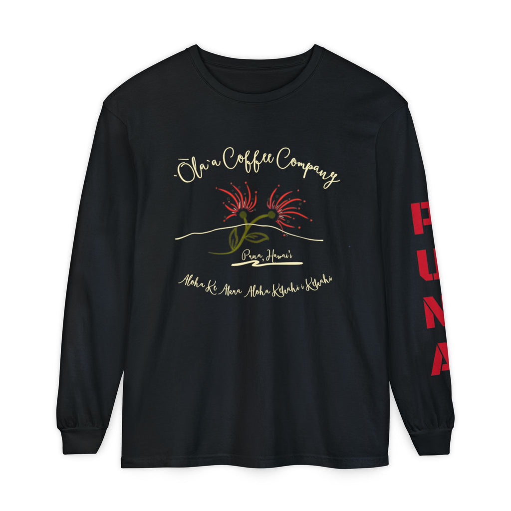 ‘Ola’a Long Sleeve Puna - Unisex Garment-dyed Long Sleeve T-Shirt