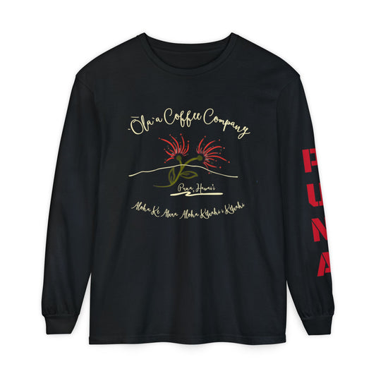‘Ola’a Long Sleeve Puna - Unisex Garment-dyed Long Sleeve T-Shirt