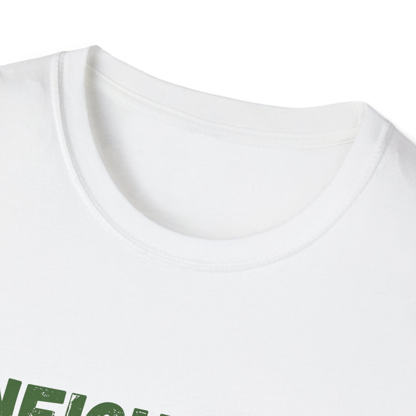 Neighbor Graphic T-Shirt — "Neighbor" Green Vintage Text Tee