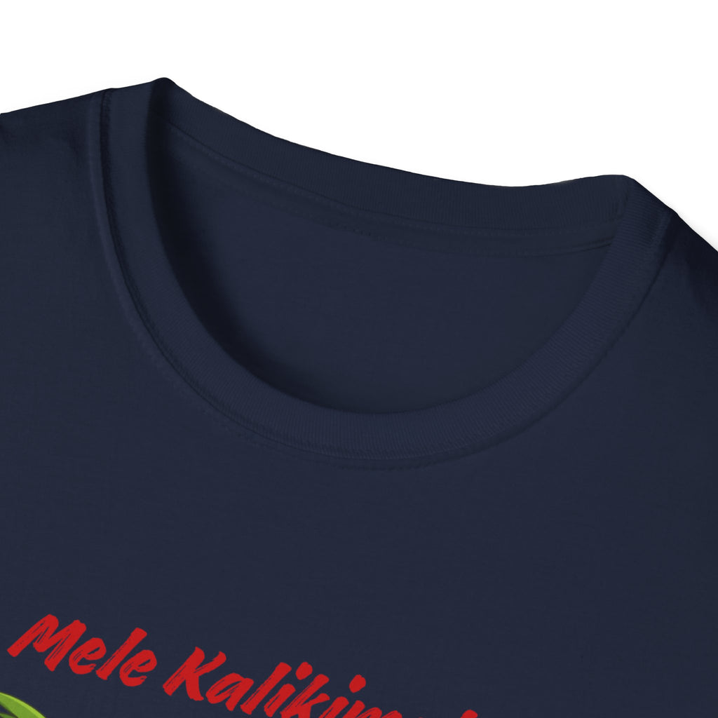 T-Shirt — 'Mele Kalikimaka' Tropical Christmas Snowman Tee