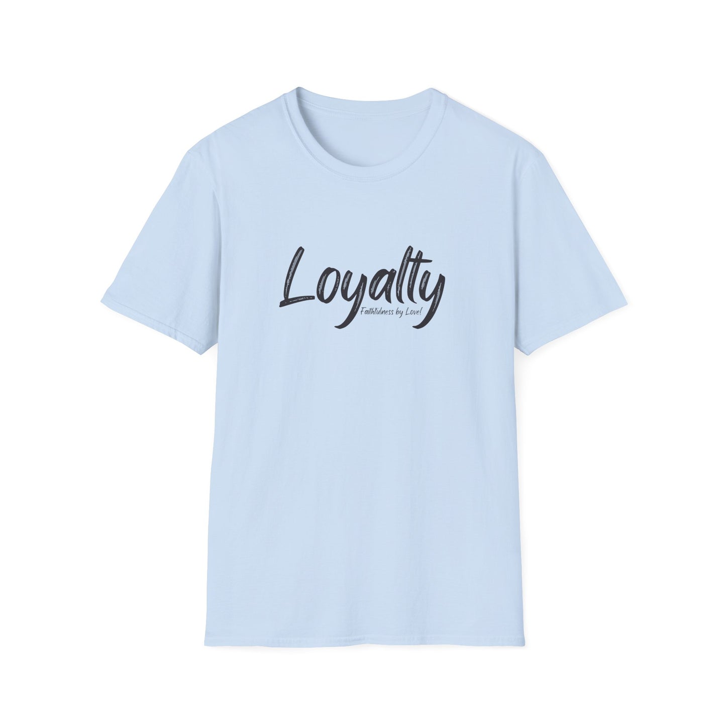 Loyalty Script T-Shirt — Casual Minimalist Graphic Tee