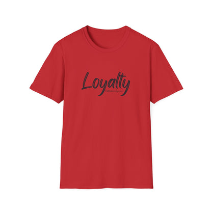 Loyalty Script T-Shirt — Casual Minimalist Graphic Tee
