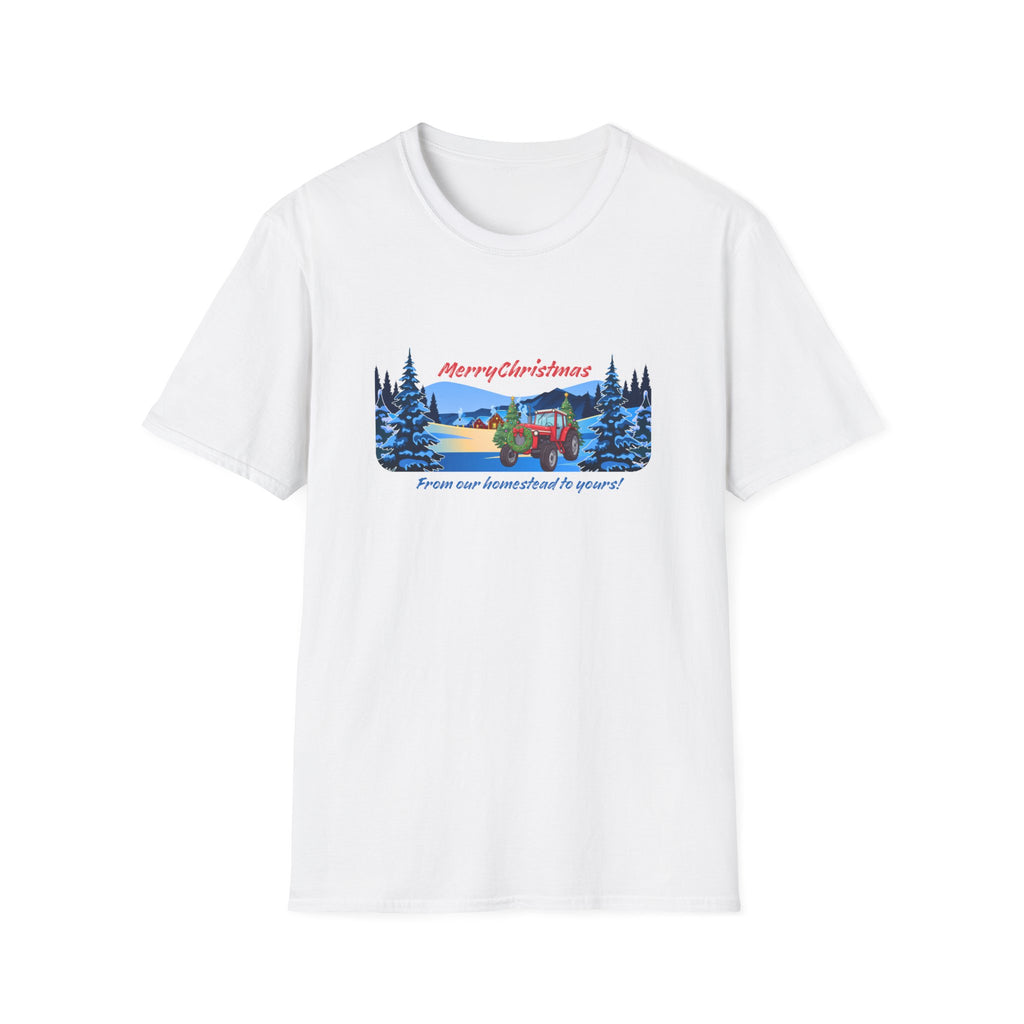 Christmas Camper T-Shirt - "Merry Christmas From Our Houseboat To Yours" Holiday Tee