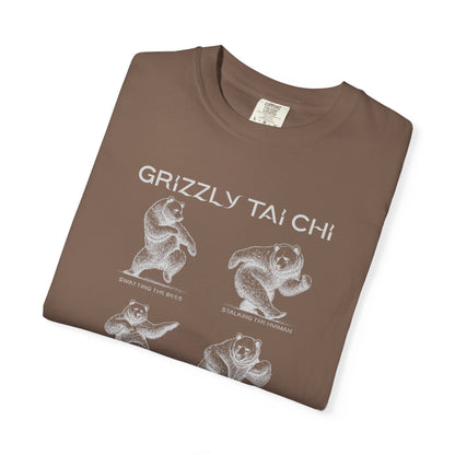 Grizzly Tai Chi Bear T-Shirt — "Nature's Masters" Graphic Tee