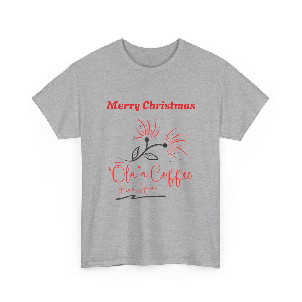 Christmas Coffee Tee - "Ola n' Coffee" Merry Christmas Holiday T-Shirt