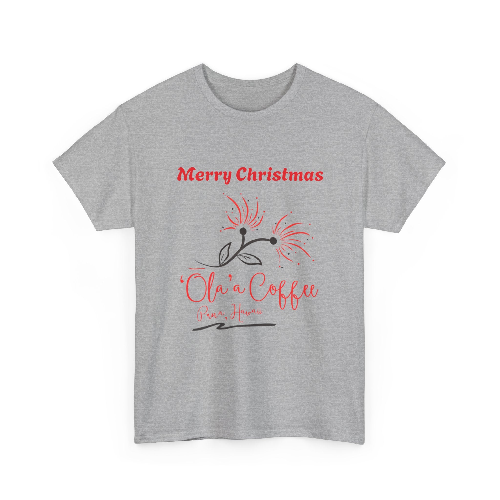 Christmas Coffee Tee - "Ola n' Coffee" Merry Christmas Holiday T-Shirt