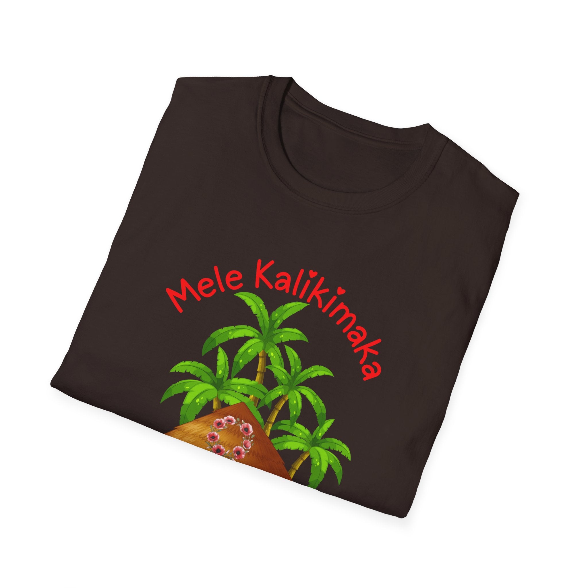 Mele Kalikimaka Island Christmas T-Shirt — Tropical Holiday Cabin Tee