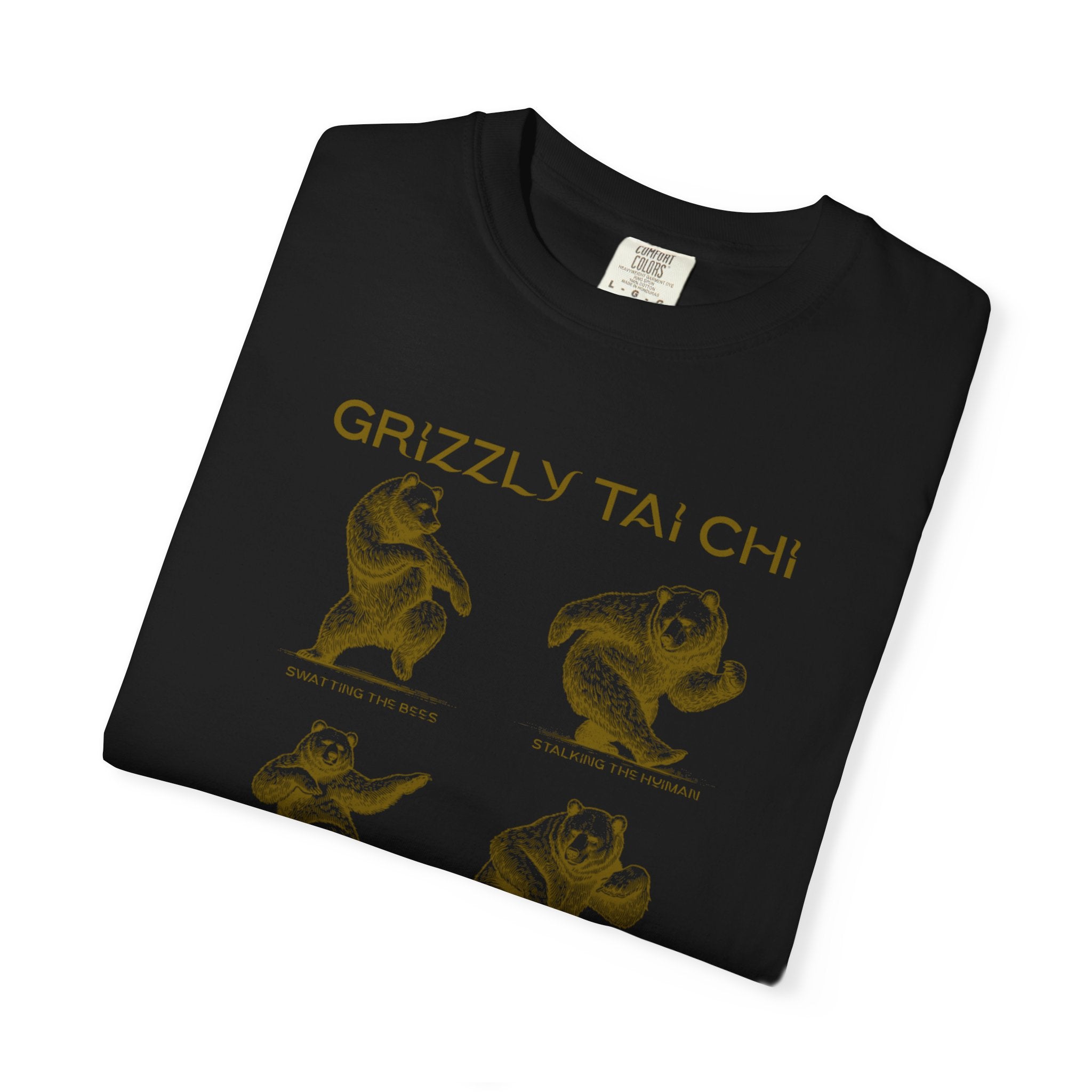 Grizzly Tai Chi Bear T-Shirt — "Nature's Masters" Graphic Tee