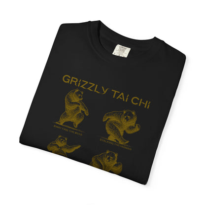Grizzly Tai Chi Bear T-Shirt — "Nature's Masters" Graphic Tee