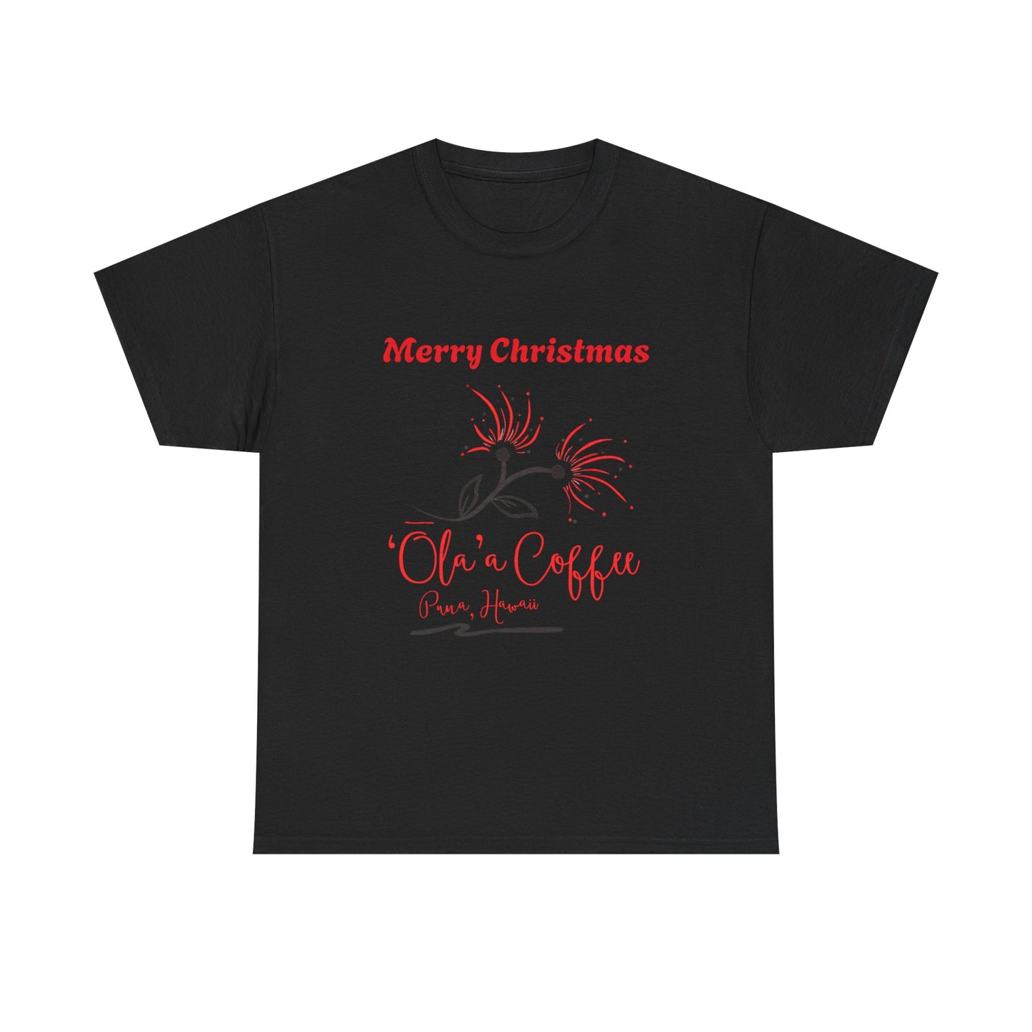 Christmas Coffee Tee - "Ola n' Coffee" Merry Christmas Holiday T-Shirt