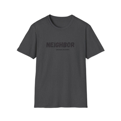 Neighbor Graphic T-Shirt — "Neighbor" Green Vintage Text Tee