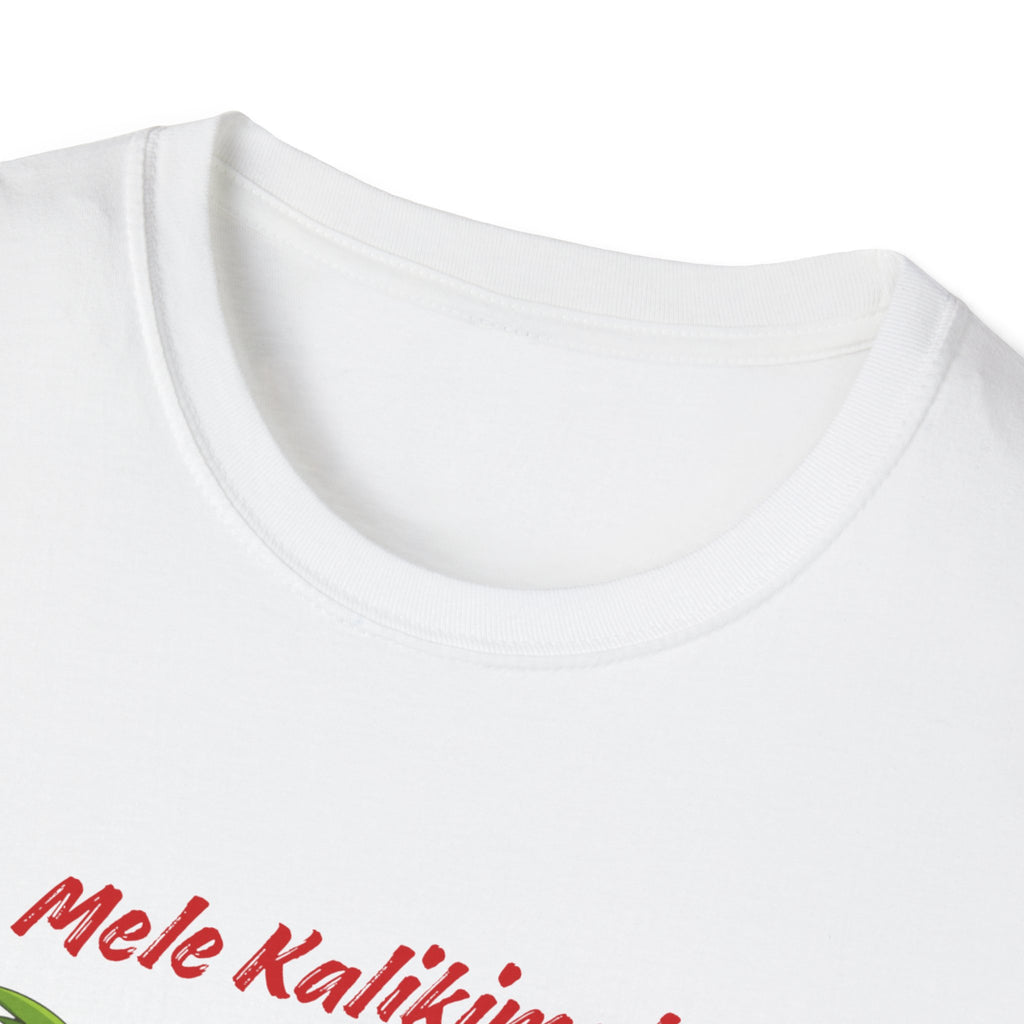 T-Shirt — 'Mele Kalikimaka' Tropical Christmas Snowman Tee