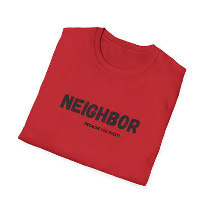 Neighbor Graphic T-Shirt — "Neighbor" Green Vintage Text Tee