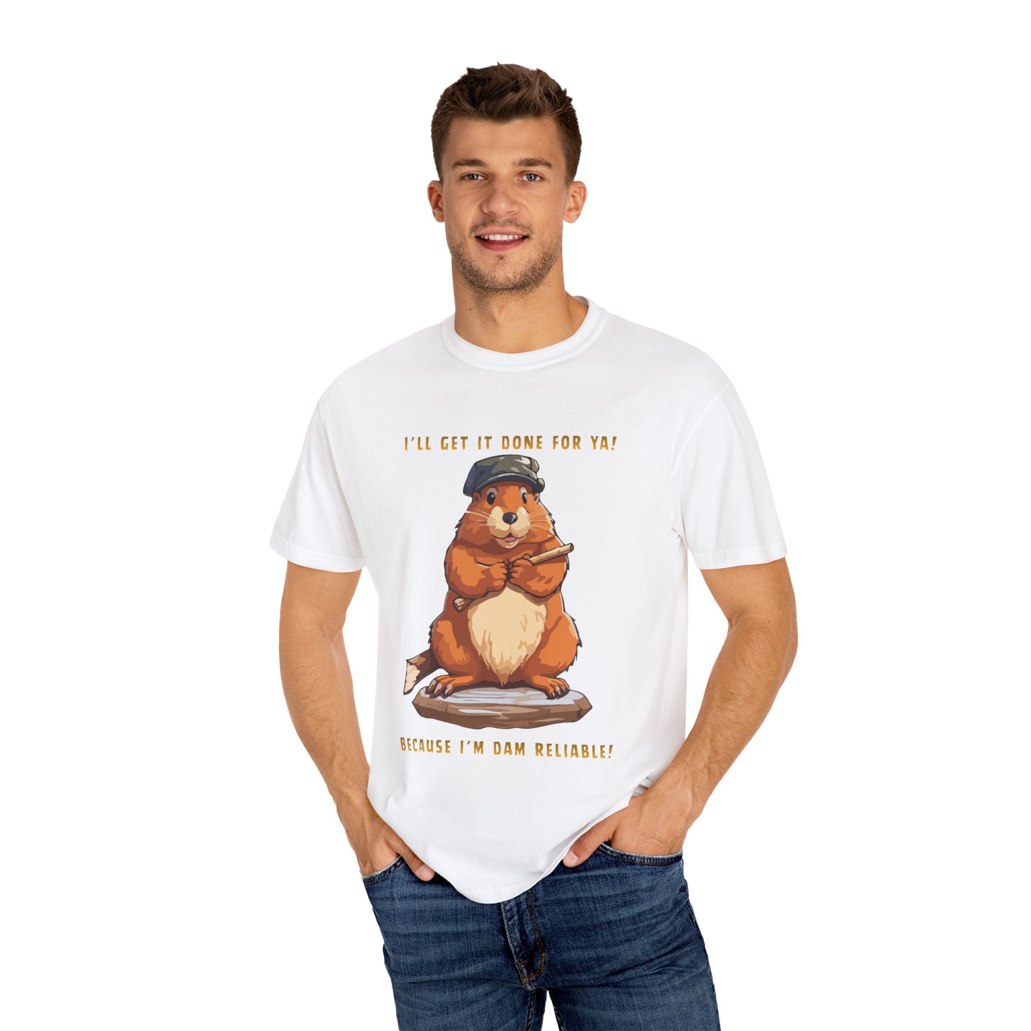 Beaver Unisex Garment-Dyed T-shirt