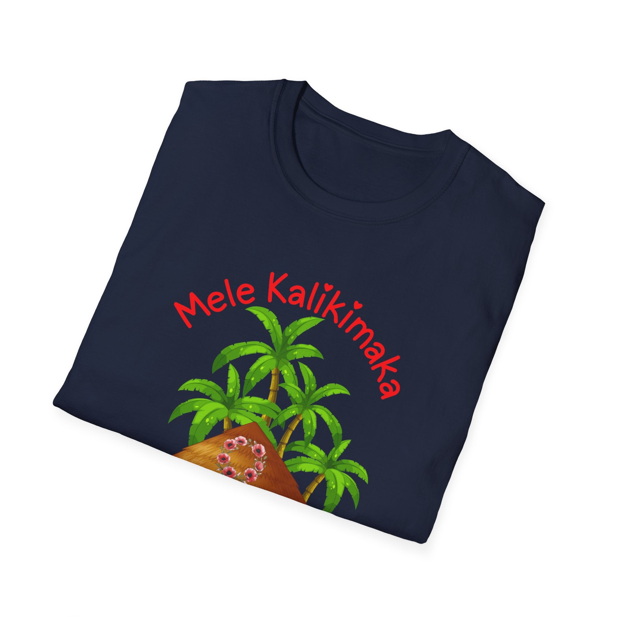 Mele Kalikimaka Island Christmas T-Shirt — Tropical Holiday Cabin Tee