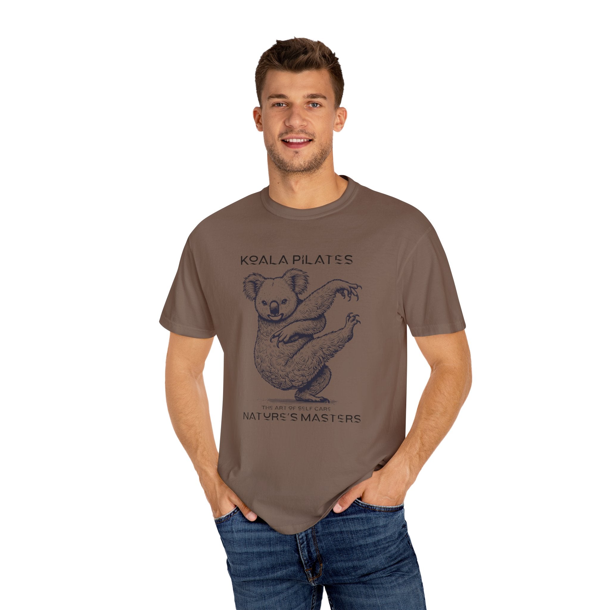 Koala Pilates Tee — 'Koala Pilates: Nature's Masters' Graphic T-Shirt