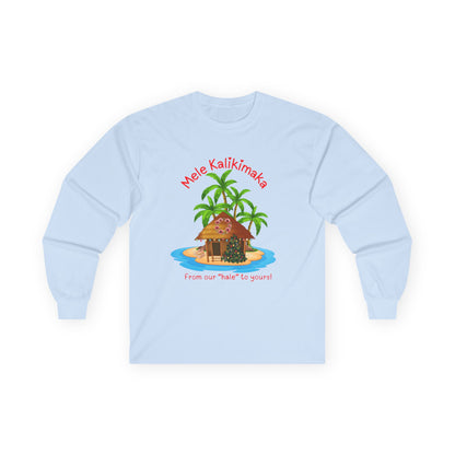 Mele Kalikimaka Tropical Holiday Long Sleeve Tee