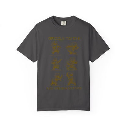 Grizzly Tai Chi Bear T-Shirt — "Nature's Masters" Graphic Tee