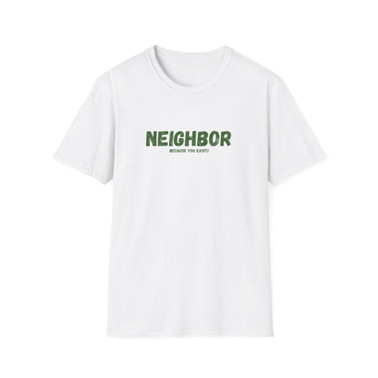 Neighbor Graphic T-Shirt — "Neighbor" Green Vintage Text Tee