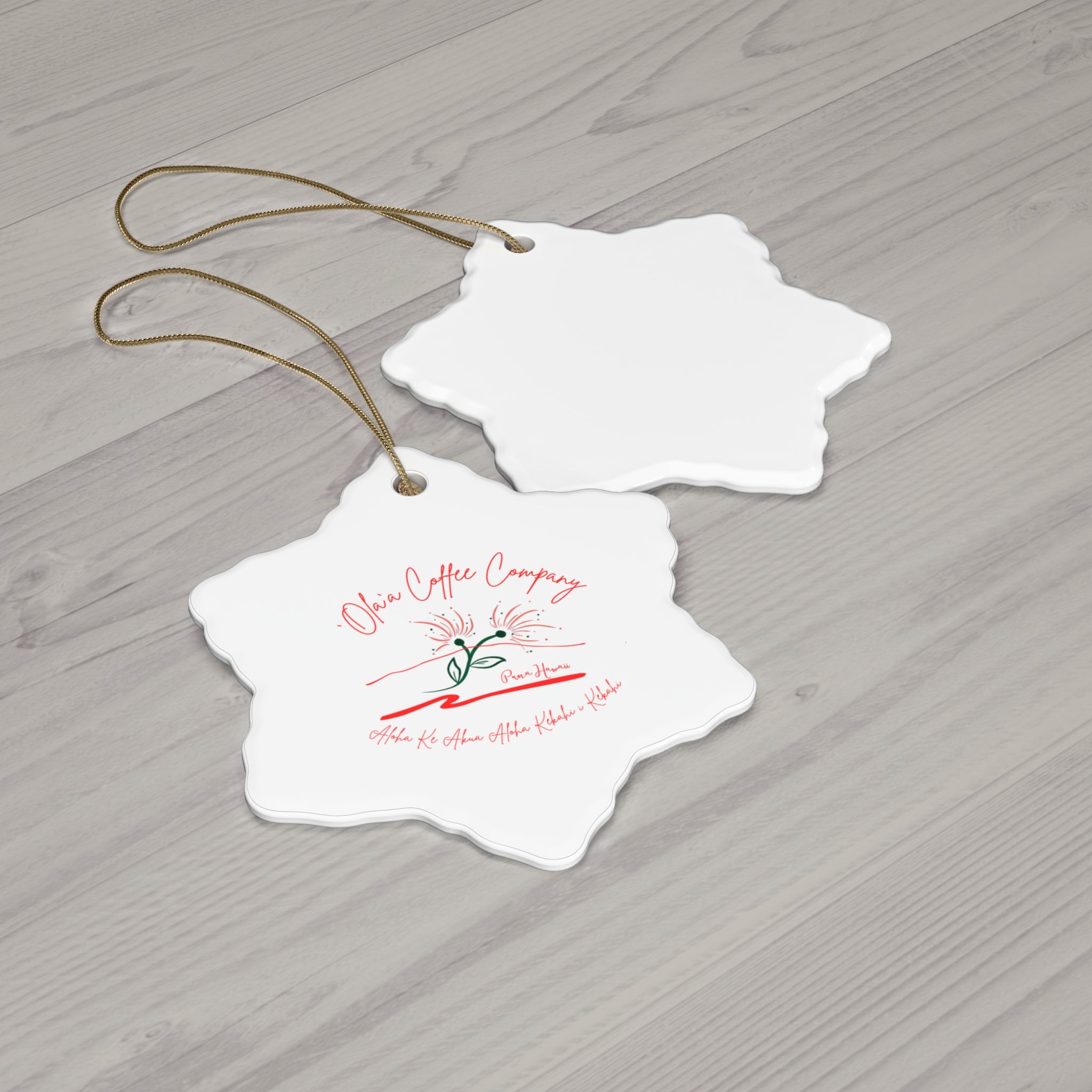 Ceramic Ornament, 4 Shapes